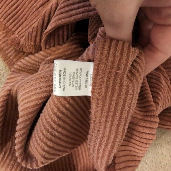 Love Tree Western Country Boho Corduroy Oversized Pocket Shacket Jacket M - Picture 6 of 10